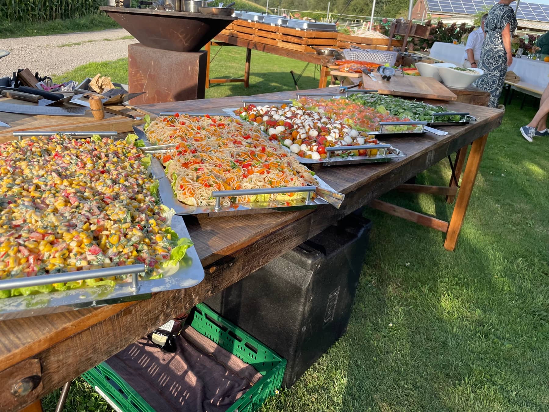Buffet- und Menüauswahl für eine Feier bei Restaurant Thomas